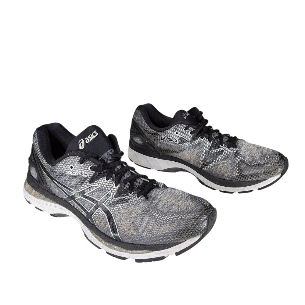 Asics Gel Nimbus 20 Running Shoes sz 11 Mens Gray Snake Print Low Top Lace Up
